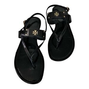 Tory Burch Miller Patent Leather Sandals – Size 8.5